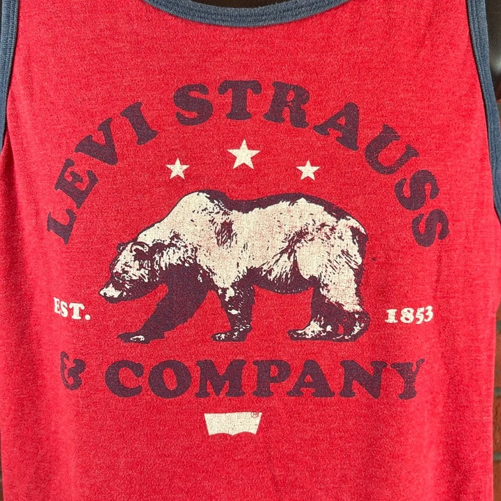 Levis Tank Top‎ Womans Large Red